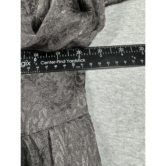 Ivy Jane‎ Top NWOT small Long Sleeve Ruffles Gray - Picture 5 of 5